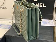 Chanel Large Shopping Bag In Light Forest A57030 Size 35X11X27cm - 5