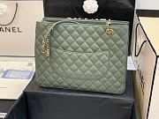 Chanel Large Shopping Bag In Light Forest A57030 Size 35X11X27cm - 4