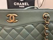 Chanel Large Shopping Bag In Light Forest A57030 Size 35X11X27cm - 6