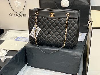Chanel Large Shopping Bag In Black A57030 Size 35X11X27cm