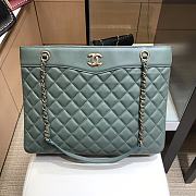 Chanel Large Shopping Bag In Light Blue A57030 Size 35X11X27cm - 1