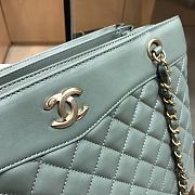 Chanel Large Shopping Bag In Light Blue A57030 Size 35X11X27cm - 4