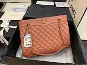 Chanel Large Shopping Bag In Orange A57030 Size 35X11X27cm - 5