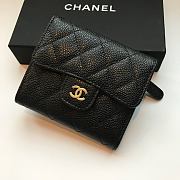 Chanel Mini Flap Wallet Caviar Leather 82288 Size 10.5x11.5x3cm - 1