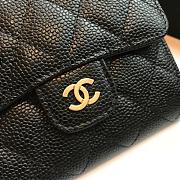 Chanel Mini Flap Wallet Caviar Leather 82288 Size 10.5x11.5x3cm - 3