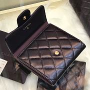 Chanel Mini Flap Wallet Black Quilted 82288 Size 10.5x11.5x3cm - 3