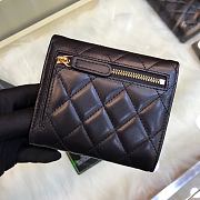Chanel Mini Flap Wallet Black Quilted 82288 Size 10.5x11.5x3cm - 4