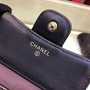 Chanel Mini Flap Wallet Black Quilted 82288 Size 10.5x11.5x3cm - 6