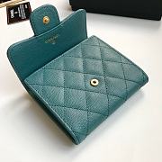 Chanel Mini Flap Wallet Navy Blue Caviar 82288 Size 10.5x11.5x3cm - 4
