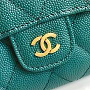 Chanel Mini Flap Wallet Navy Blue Caviar 82288 Size 10.5x11.5x3cm - 3