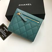 Chanel Mini Flap Wallet Navy Blue Caviar 82288 Size 10.5x11.5x3cm - 6