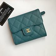 Chanel Mini Flap Wallet Navy Blue Caviar 82288 Size 10.5x11.5x3cm - 5