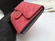 Chanel Mini Flap Wallet Pink Caviar 82288 Size 10.5x11.5x3cm - 2