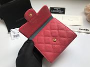 Chanel Mini Flap Wallet Pink Caviar 82288 Size 10.5x11.5x3cm - 6