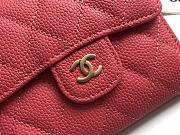 Chanel Mini Flap Wallet Pink Caviar 82288 Size 10.5x11.5x3cm - 5
