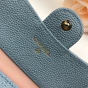 Chanel Mini Flap Wallet In Light Blue Caviar 82288 Size 10.5x11.5x3cm - 6