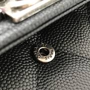 Chanel Boy Long Flap Wallet Caviar Leather & Silver-tone Metal 10.5cm - 2