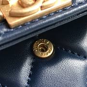 Chanel Wallet Blue Quilted Leather & Gold-tone Metal 10.5cm - 5