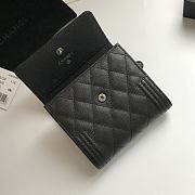 Chanel Mini Boy Wallet Silver-Tone A80374 Size 11cm - 5