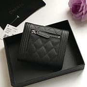 Chanel Mini Boy Wallet Silver-Tone A80374 Size 11cm - 3
