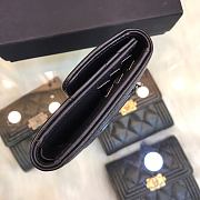 Chanel Mini Boy Wallet Calfskin Quilted Leather Silver-Tone A80374 Size 11cm - 6