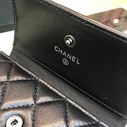 Chanel Mini Boy Wallet Calfskin Quilted Leather Silver-Tone A80374 Size 11cm - 4
