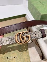 Gucci Marmont Thin Reversible Thin Belt  - 5
