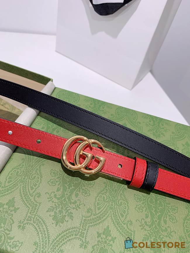 Gucci GG Marmont Thin Belt Shiny Buckle - 1