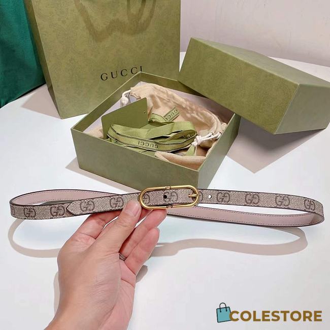 Gucci Guccissima Leather Waist Belt Pink - 1