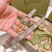 Gucci Guccissima Leather Waist Belt Pink - 3