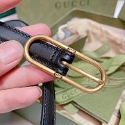 Gucci Guccissima Leather Waist Belt Black - 3