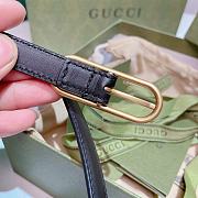 Gucci Guccissima Leather Waist Belt Black - 4