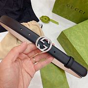 Gucci Guccissima Leather Waist Belt Metal Buckle - 6