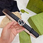 Gucci Guccissima Leather Waist Belt Metal Buckle - 5