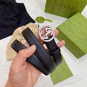Gucci Guccissima Leather Waist Belt Metal Buckle - 4