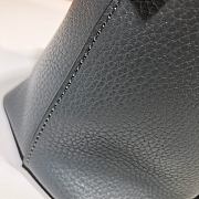 Gucci Convertible Straight Charm In Grey Soft Leather 449659 Size 28x22x12cm - 2