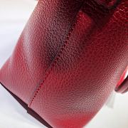 Gucci Convertible Straight Charm In Red Soft Leather 449659 Size 28x22x12cm - 5