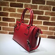 Gucci Convertible Straight Charm In Red Soft Leather 449659 Size 28x22x12cm - 2