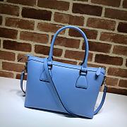 Gucci Convertible Straight Charm In Light Blue Soft Leather 28cm  - 3