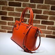 Gucci Convertible Straight Charm In Orange Soft Leather 28cm  - 4