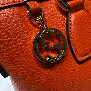 Gucci Convertible Straight Charm In Orange Soft Leather 28cm  - 5