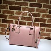 Gucci Convertible Straight Charm In Pink Soft Leather 449659 Size 28x22x12cm  - 1
