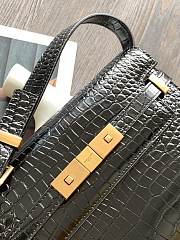 YSL Manhattan Shoulder Bag In Crocodile 579271 Size 24cm  - 3