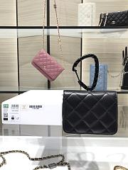 Chanel Jewel Hook Card Holders In Black AP2397 Size 11cm - 2