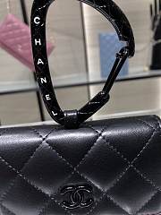 Chanel Jewel Hook Card Holders In Black AP2397 Size 11cm - 3