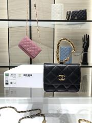 Chanel Jewel Hook Card Holders With Gold Hardware AP2397 Size 11cm - 1