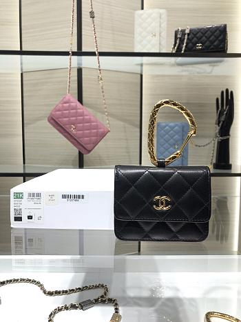 Chanel Jewel Hook Card Holders With Gold Hardware AP2397 Size 11cm