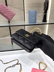 Chanel Jewel Hook Card Holders With Gold Hardware AP2397 Size 11cm - 5