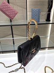 Chanel Jewel Hook Card Holders With Gold Hardware AP2397 Size 11cm - 4