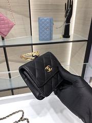 Chanel Jewel Hook Card Holders With Gold Hardware AP2397 Size 11cm - 3